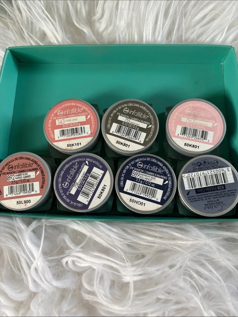 L’Oréal Infallible Cream Eyeshadow Set — Pink, Coral, Navy, Gray
